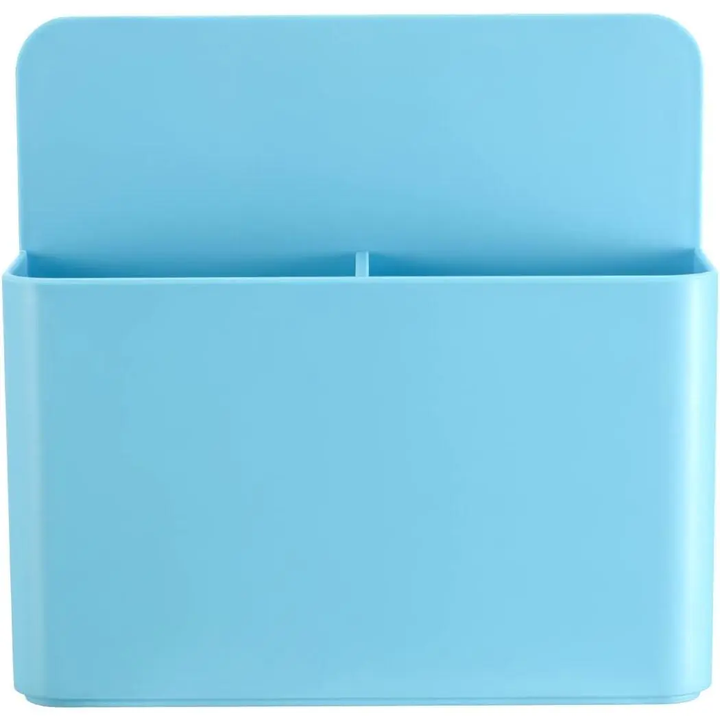 Blue   Marker Holder/Dry Erase Pen Holder - Storage for Dry Erase Marker, Eraser, Bottle Opener, Remote Controls, Notes - Ideal for  Board, Fridge Door, and Locker