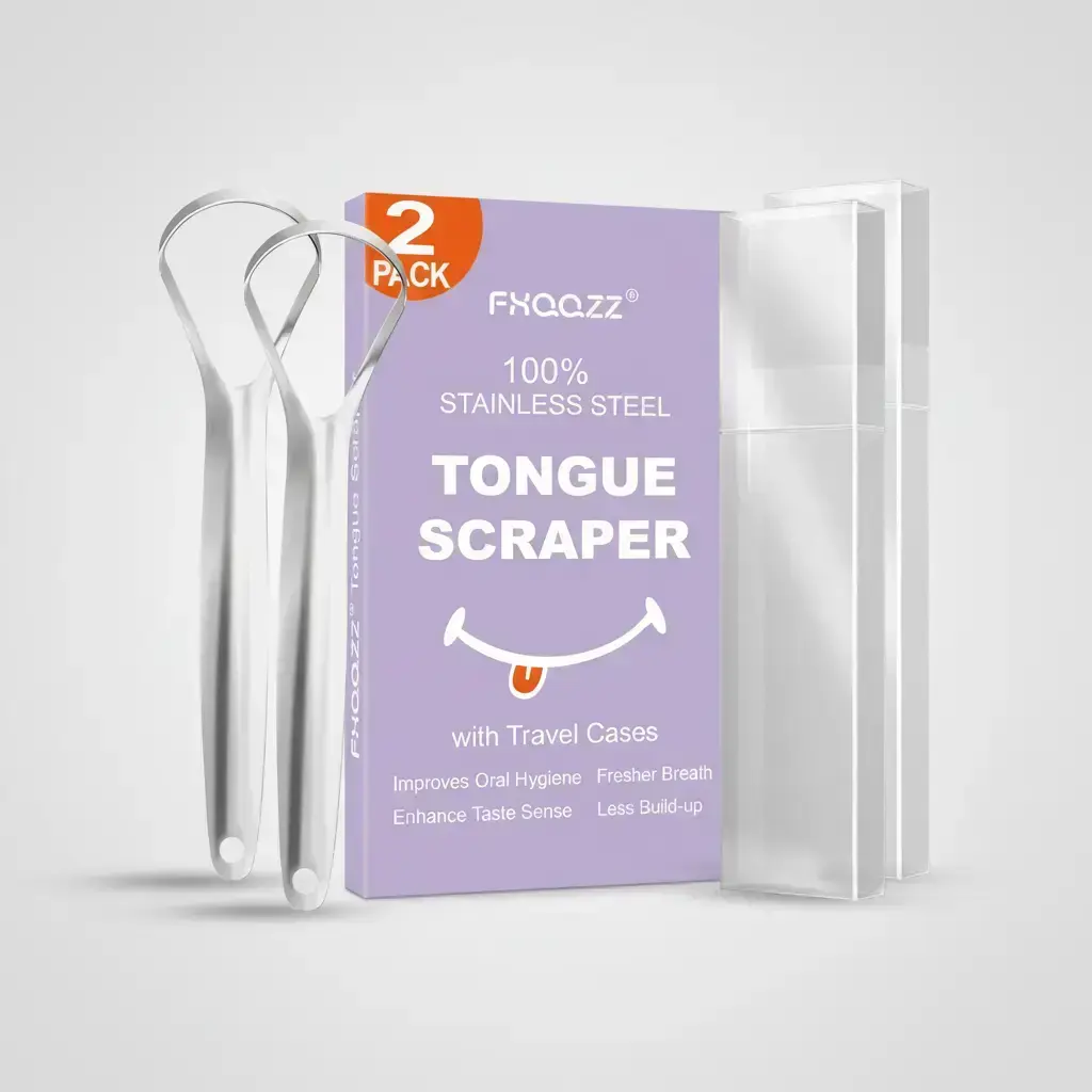 Portable Tongue Cleaner for Adults, 2 Counts/set Tongue Scrapers with Storage Case, Oral Care Tool for Travel, Tongue Cleaning Kit, Tongue Scraping Tool, Oral Hygiene Essentials, Oral Care Product, Oral Care Supplies