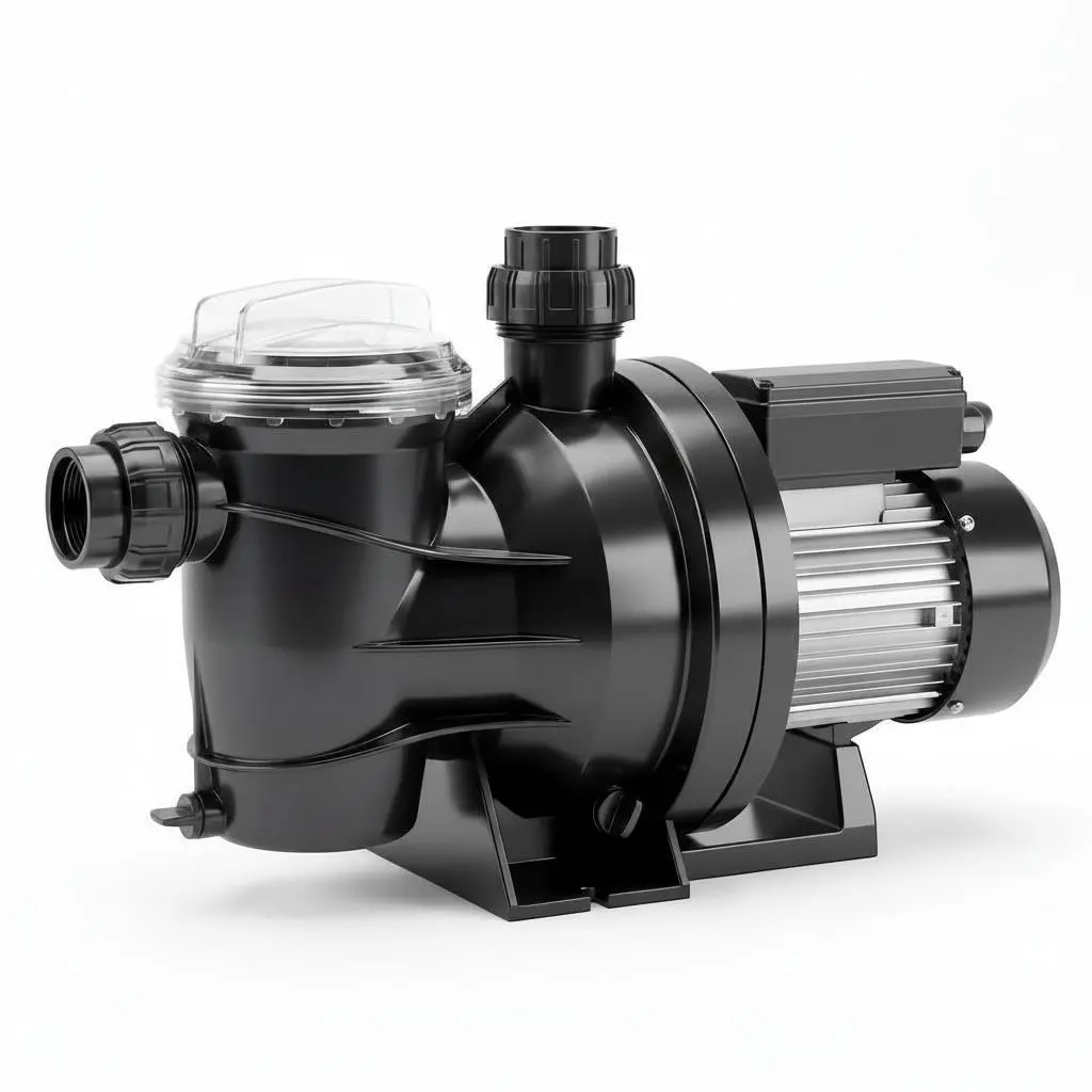 High Flow Self-Priming Swimming Pool Pump, Optional 3/4HP 2641GPH / 1.5HP 6240GPH, Dual 115V/230V Voltage, Copper Motor with Filter Strainer Basket, Low Noise Circulation Pump, Replacement Pump for Above Ground & Inground Pools, Spas, Hot Tubs and Ponds