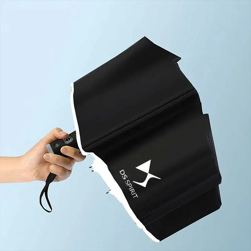 Automatic Reflective Car Umbrella, Three-Color Nylon Waterproof, Stainless Steel Frame, Foldable, Night Light, for Ds Models, Car Accessories