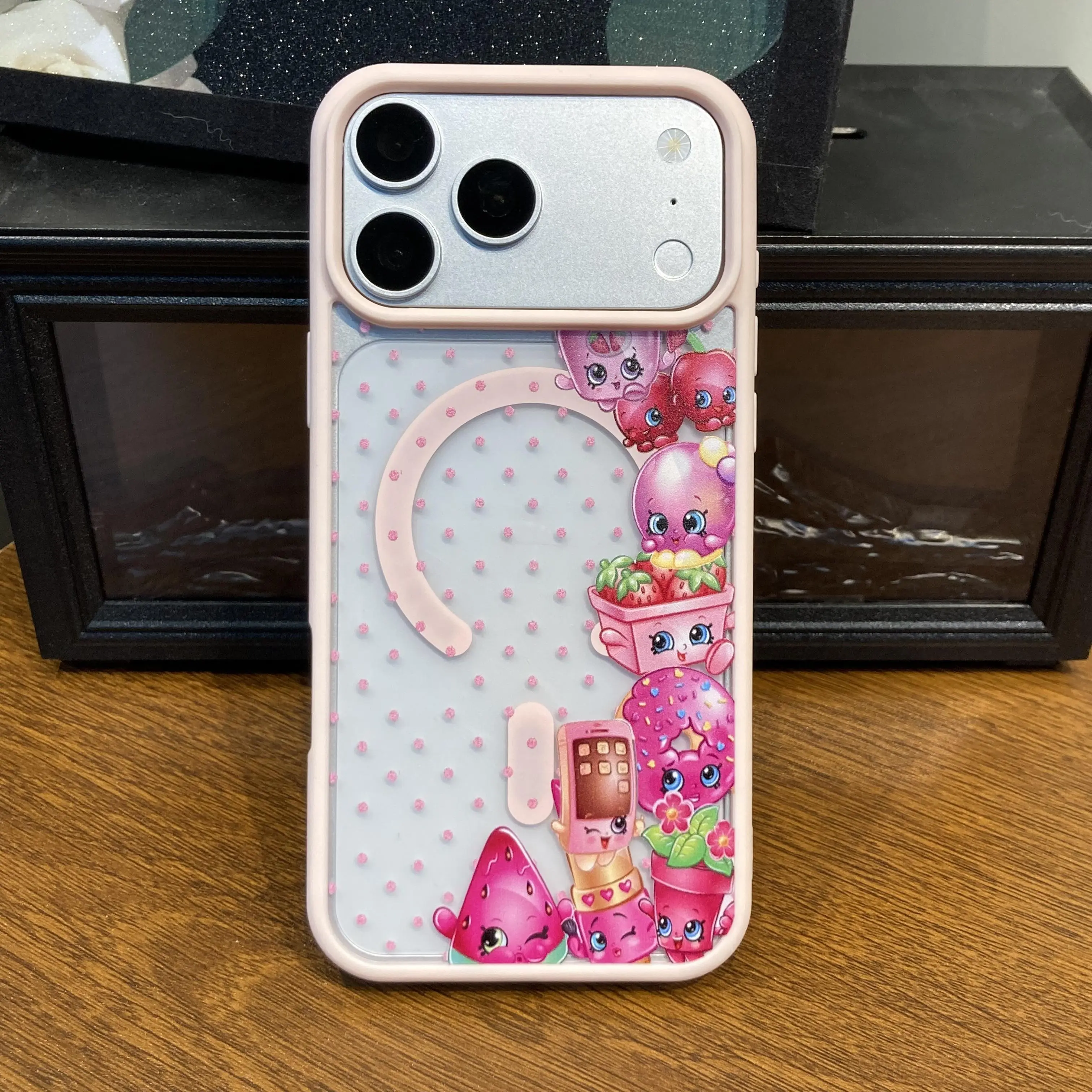 Shopkins cartoon print phone case, Sleek Magnetic Clear Casing, suitable for Compatible with iPhone 17 ProMax / 16 ProMax / 15 ProMax / 14 ProMax / 13 ProMax and Samsung Galaxy S26 Ultra / S25 Ultra / S24 Ultra / S23 Ultra / S22 Ultra