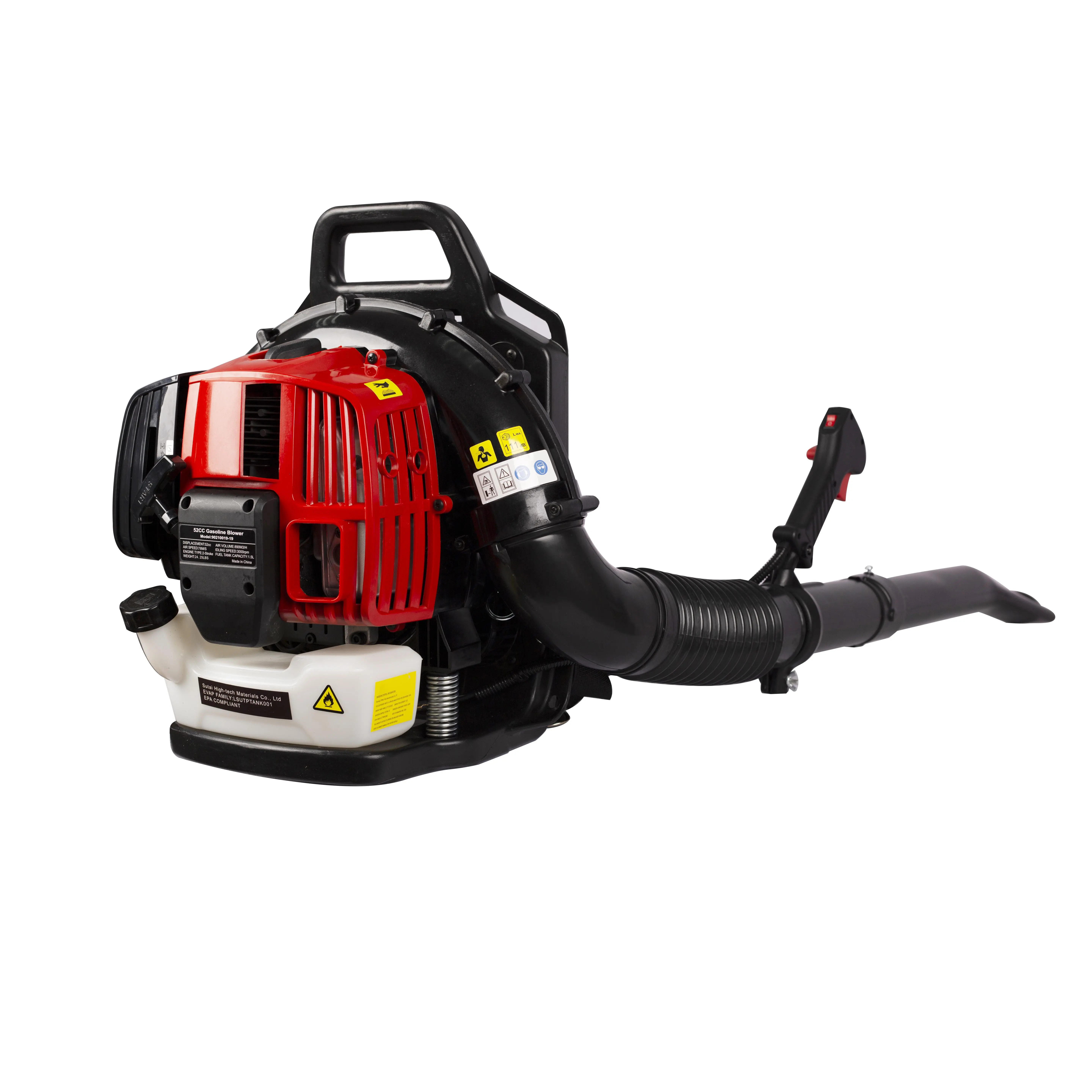 Nokaa 52cc 2-Cycle Gas Powered Backpack Leaf Blower, Steel Construction Yard Tool with Extension Tube for Lawn Care, Outdoor Debris Removal, Gas Powered Leaf Blower