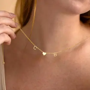 AS565 Personalized Custom Multi-letter Necklace DIY Love Letter Necklace Family Couple Gift