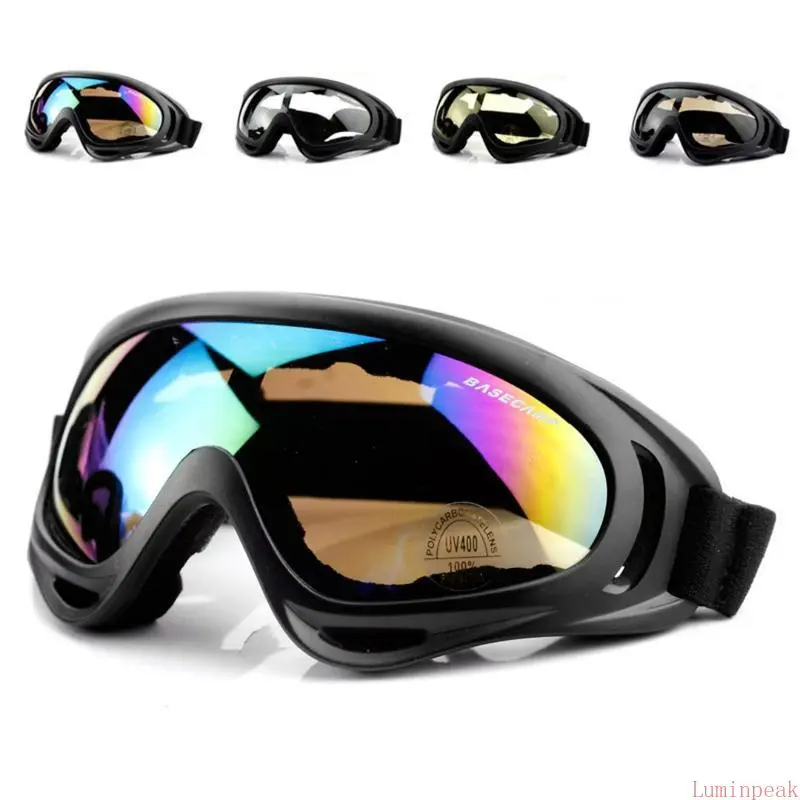 X400 Polarized Sports Glasses, Windproof Unisex Eyewear with PC Lens & TPU Frame, Helmet-Compatible for Skiing & Motorcycle Riding, Windproof Sports Eyewear, One Size
