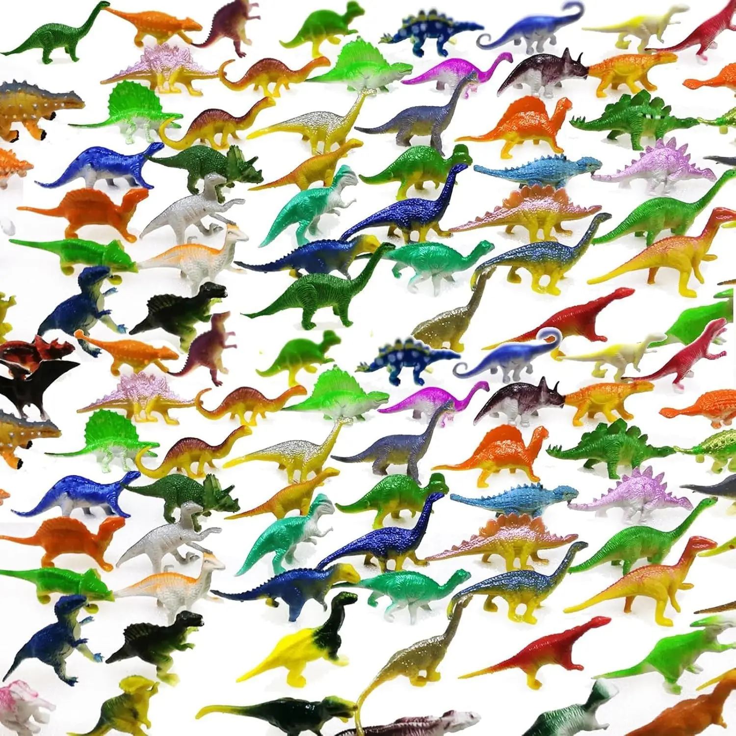 Dinosaur Toys, Plastic Mini Dinosaur Figure Toy Set Including T-rex, Stegosaurus, Monoclonius for Kids Dinosaurs Birthday Party Favors, Christmas Easter Eggs Filler Gifts, 78 Packfidget toys