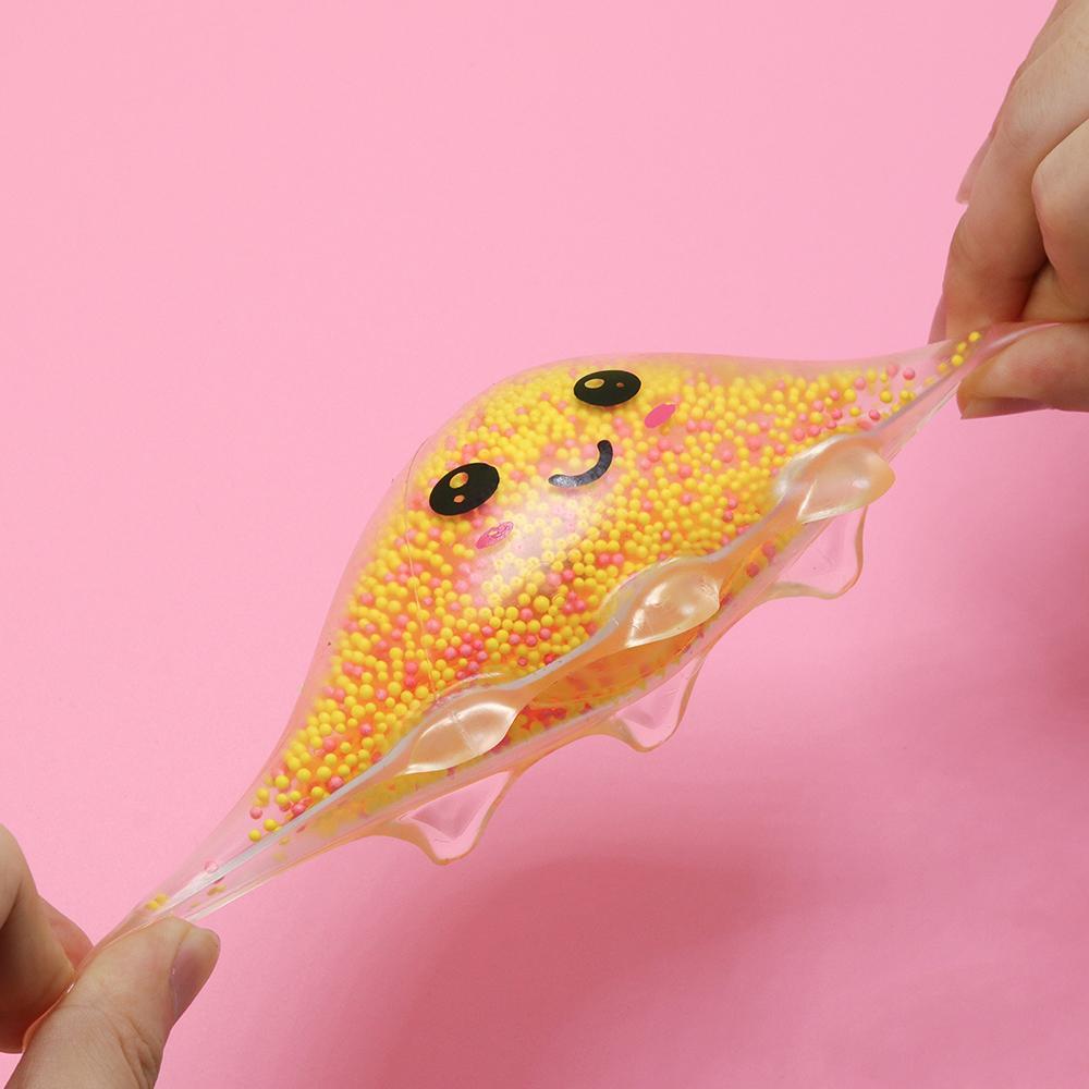 Random Color Octopus Shaped Squeeze Ball, Cute Luminous Squeeze Toy, Stress Relief Toy For Adults, Kawaii Squishies