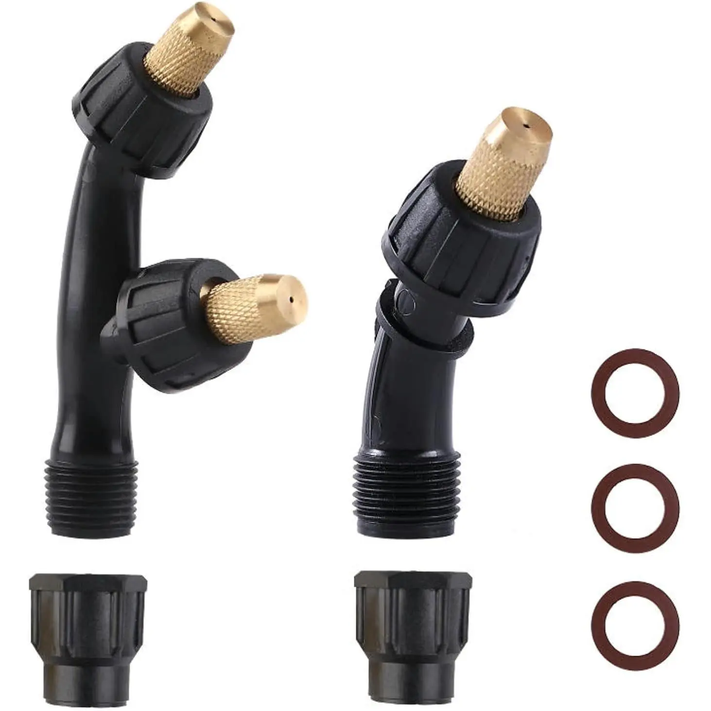 Solid Brass Nozzle, Cone-shaped Adjustable Nozzle, Direct Atomization of Two Models, Suitable for Knapsack Sprayer, Garden , Agricultural Greenhouse  Equipment, etc.
