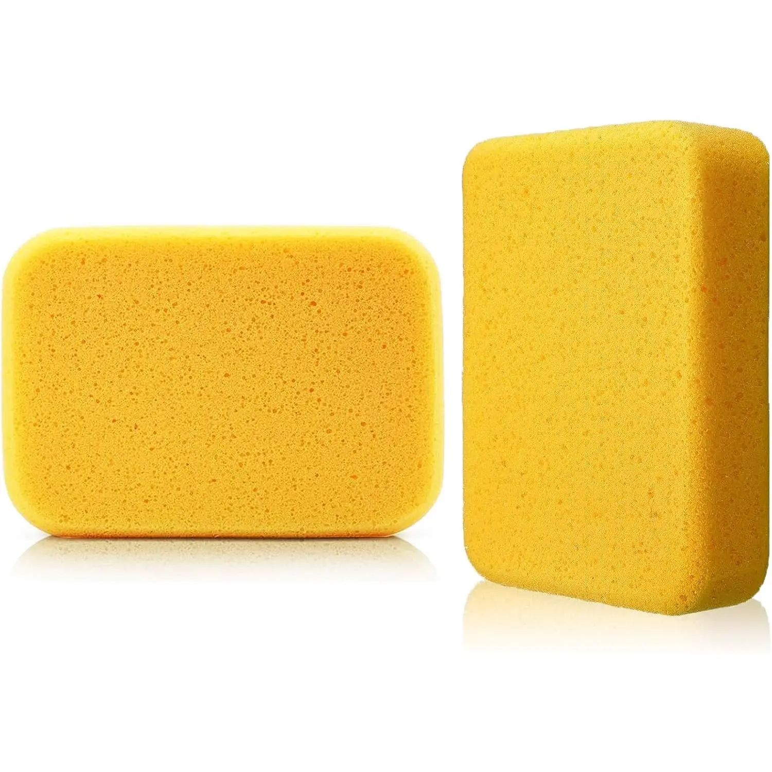 2 Pack  Cleaning Sponges   Wash Sponge | Heavy duty synthetic silk  for tile grouting, dishes, craft painting, non-scratch absorbent pad