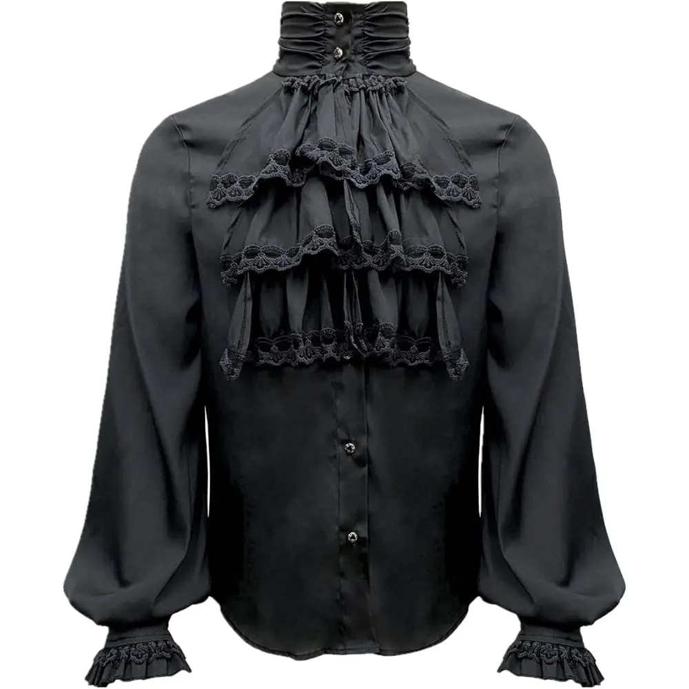 Men's Gothic Pirate Shirt Victorian Style Renaissance Medieval Costume Casual Theme Top, must have item, wardrobe staple, everyday wear, essential piece, trendy style, wardrobe essential, must have piece