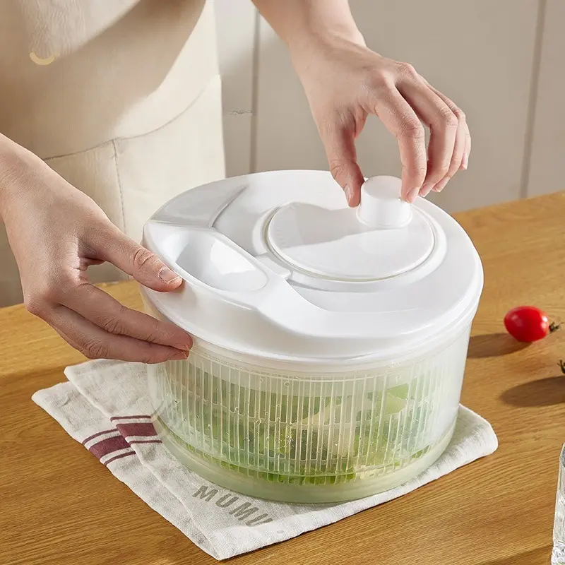 1PC Multifunctional Colorful Salad Spinner/Dehydrator; Manual Fruit and Vegetable Dryer; Fruit Washing Bowl