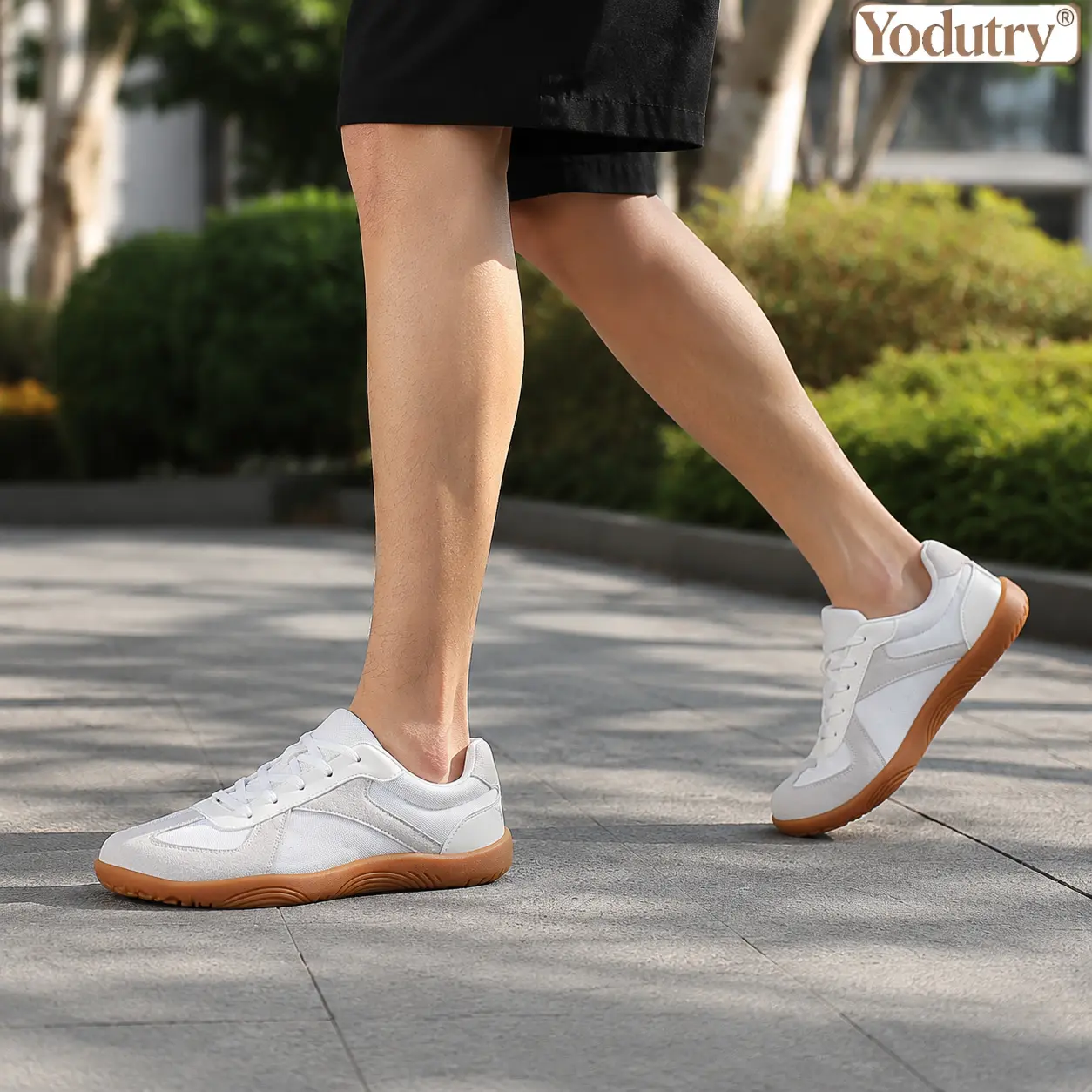 Unisex Retro GAT Running Sneakers - Ergonomic Wide Toe Box, Breathable Mesh for Casual Walking, Anti-Slip Gum Rubber Sole, Anti-Slip Sole