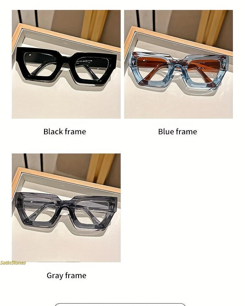 3-Pair Y2K Style Oversized Frame Leopard Print Anti-Blue Light Glasses – Transparent Lenses, Stylish Accessory and Everyday Casual Computer Glasses