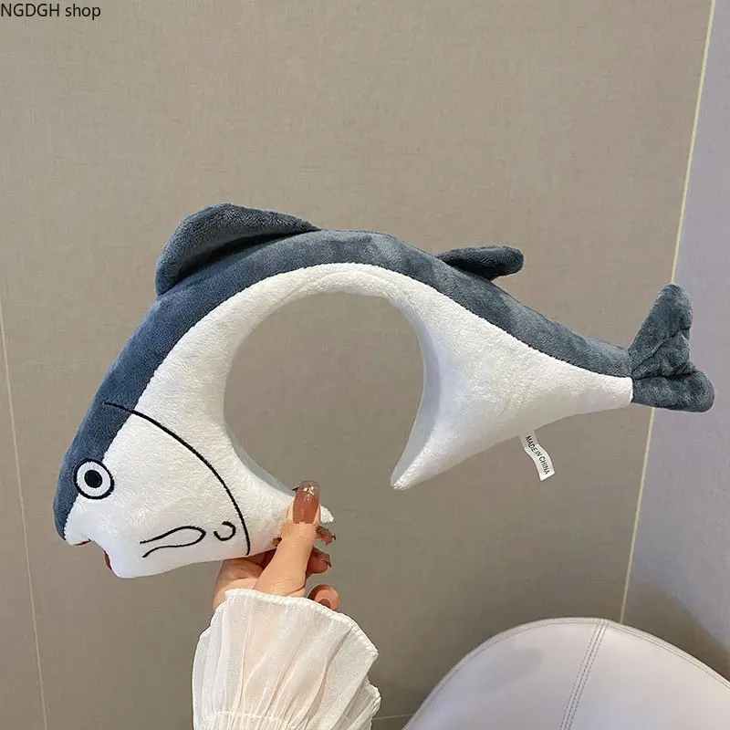 Fish Headband - Shark Plush Headband Cute Fish Hairband for Women Girls Fun Party Outfit Styling