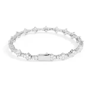 6.5mm Classic Tennis Bracelet, 18K Gold Plated Cubic Zirconia, Unisex Style, Premium Accessory for Daily & Party Wear #summervibes