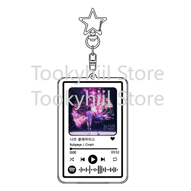 Popular 26 Songs Alien Stage Music Keychain Original Soundtrack LUKA Women Accessory Bag Pendant Playlist Code KeyIng Fans Gift