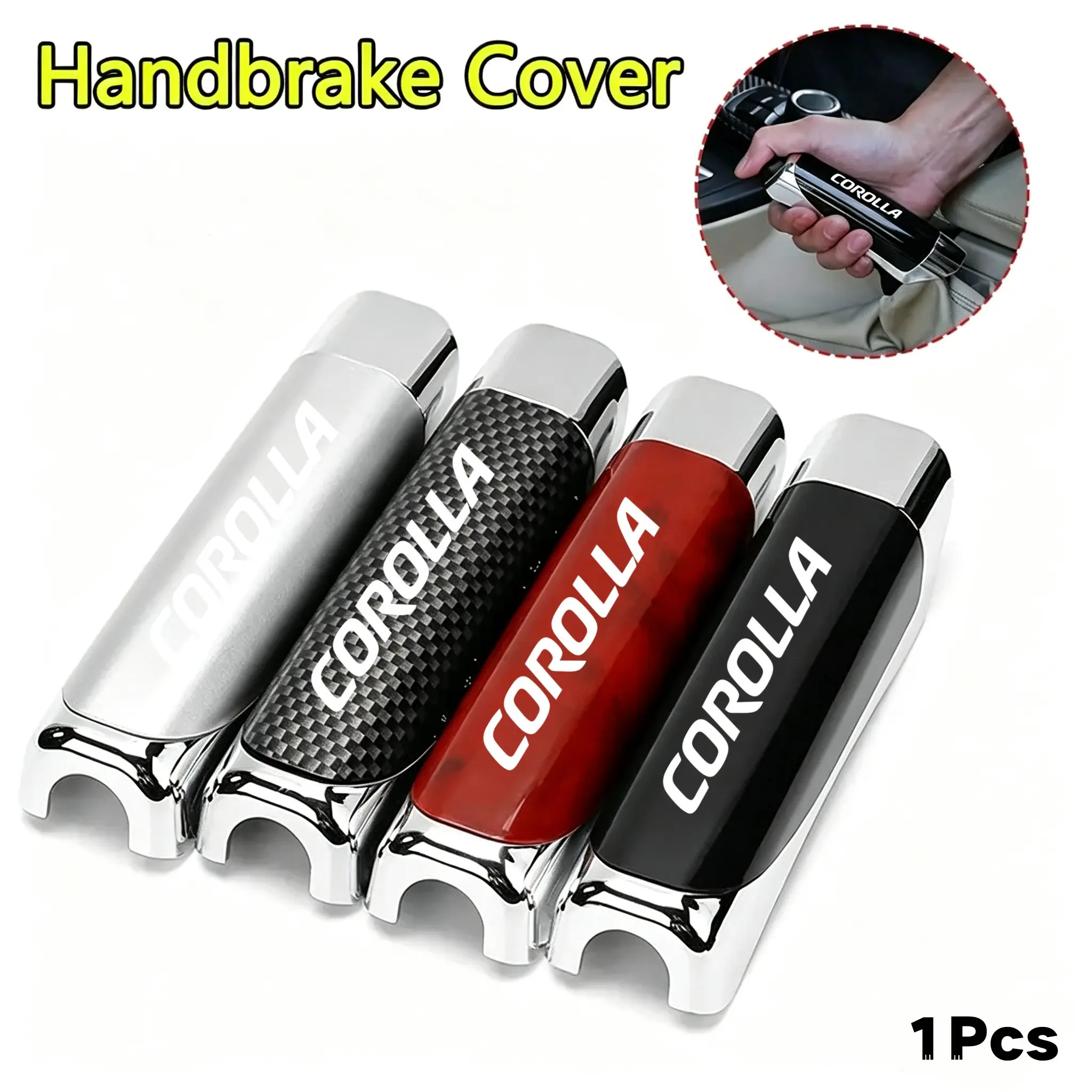 Carbon Fiber Car Hand Brake Grip Protector, Enhanced Grip, Durable & Stylish Design, Universal Fit for Toyota Corolla, Automotive Interior Accessory, Car Accessories