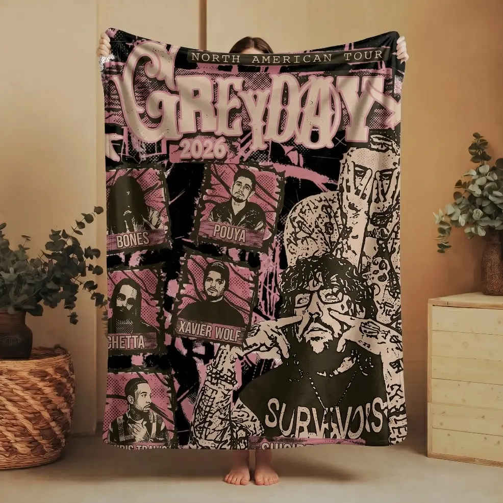 Greyday G59 Blanket, Underground Rap Fan Blanket, Dark Aesthetic Music Throw, Hip Hop Lover Gift, Cozy Soft Home Decor Blanket, Baby & Adult Sizes Available, Perfect Holiday & Birthday Gift For Rap Enthusiasts birthday gift Comfort Blanket