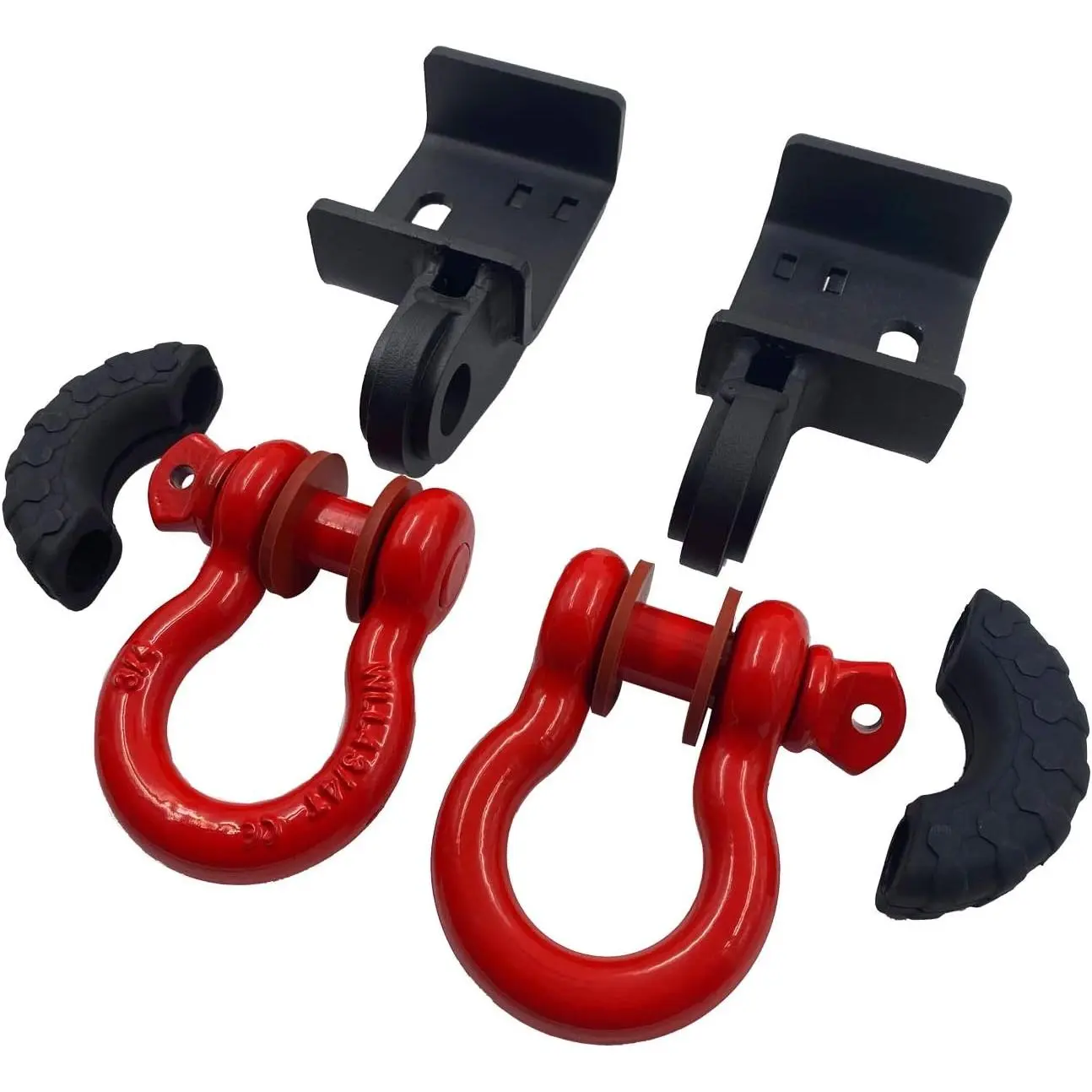 Front Demon Metal Functional Mounting Bracket w/ 3/4in Shackle Mount, Tacoma Accessories S216, Fit for 2009-2023 Toyota Tacoma, Tow Hook Bracket