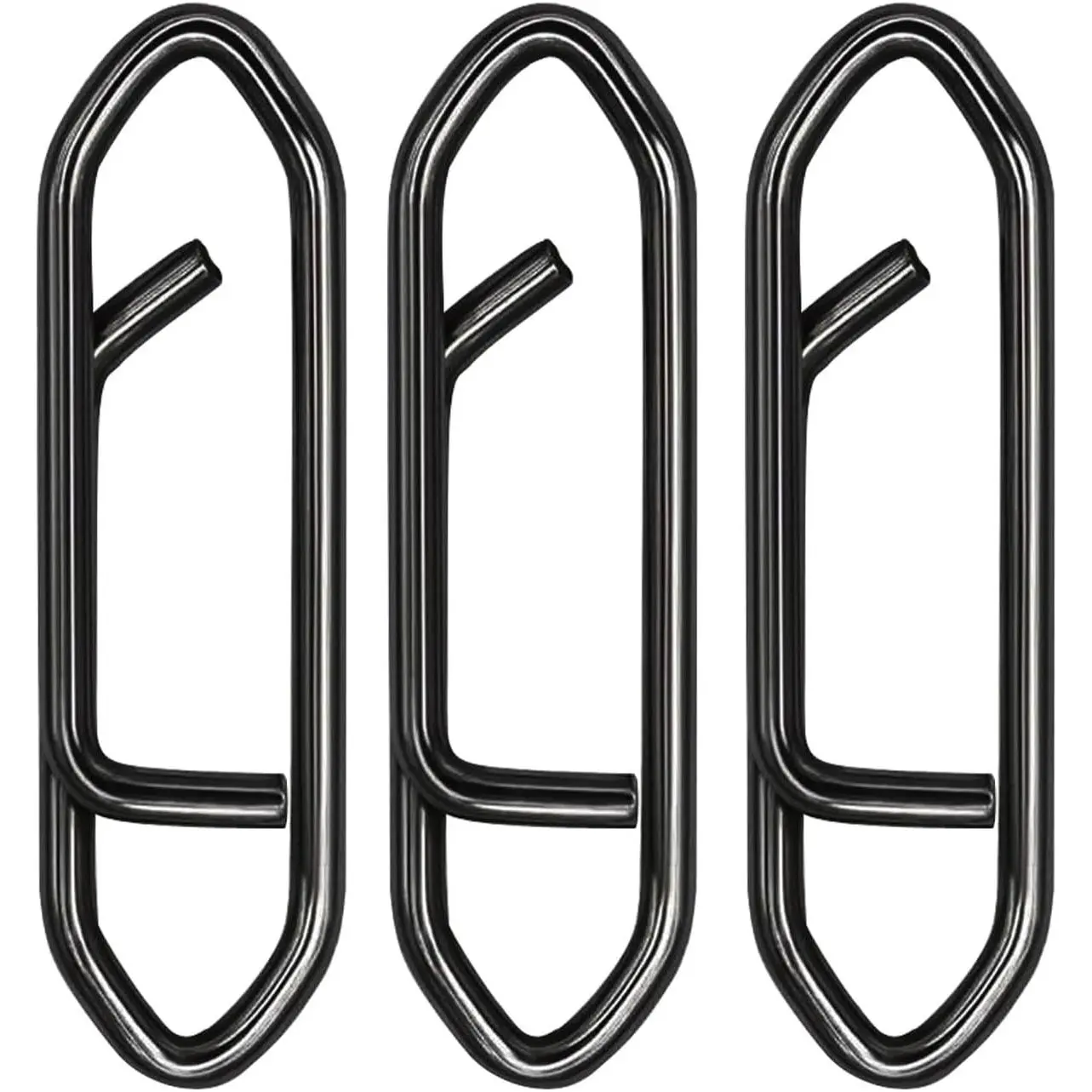 Fishing Power Clips, 200 count Fishing Speed Clips for Fishing Lure Quick Change, High Strength Stainless Steel Clips Snap Freshwater Saltwater Crankbait Popper Lure Connector Tackle