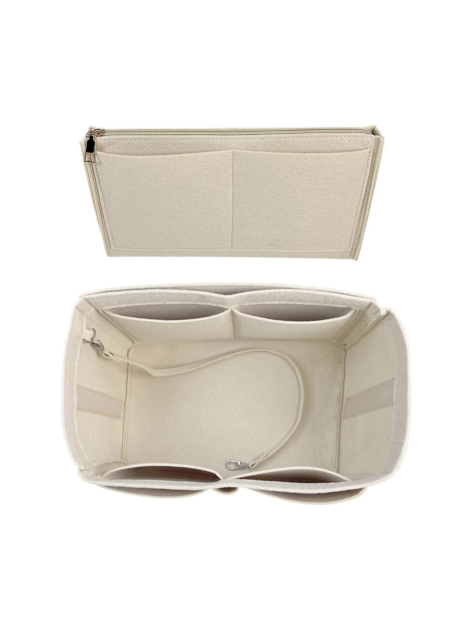 Speedy 30 Inner Pouch, Multi-Compartment Felt Lining, Handbag Divider Organizer, Fits Most Handbags, Revives Drooping Bags, Essential Accessory for Organized Storage