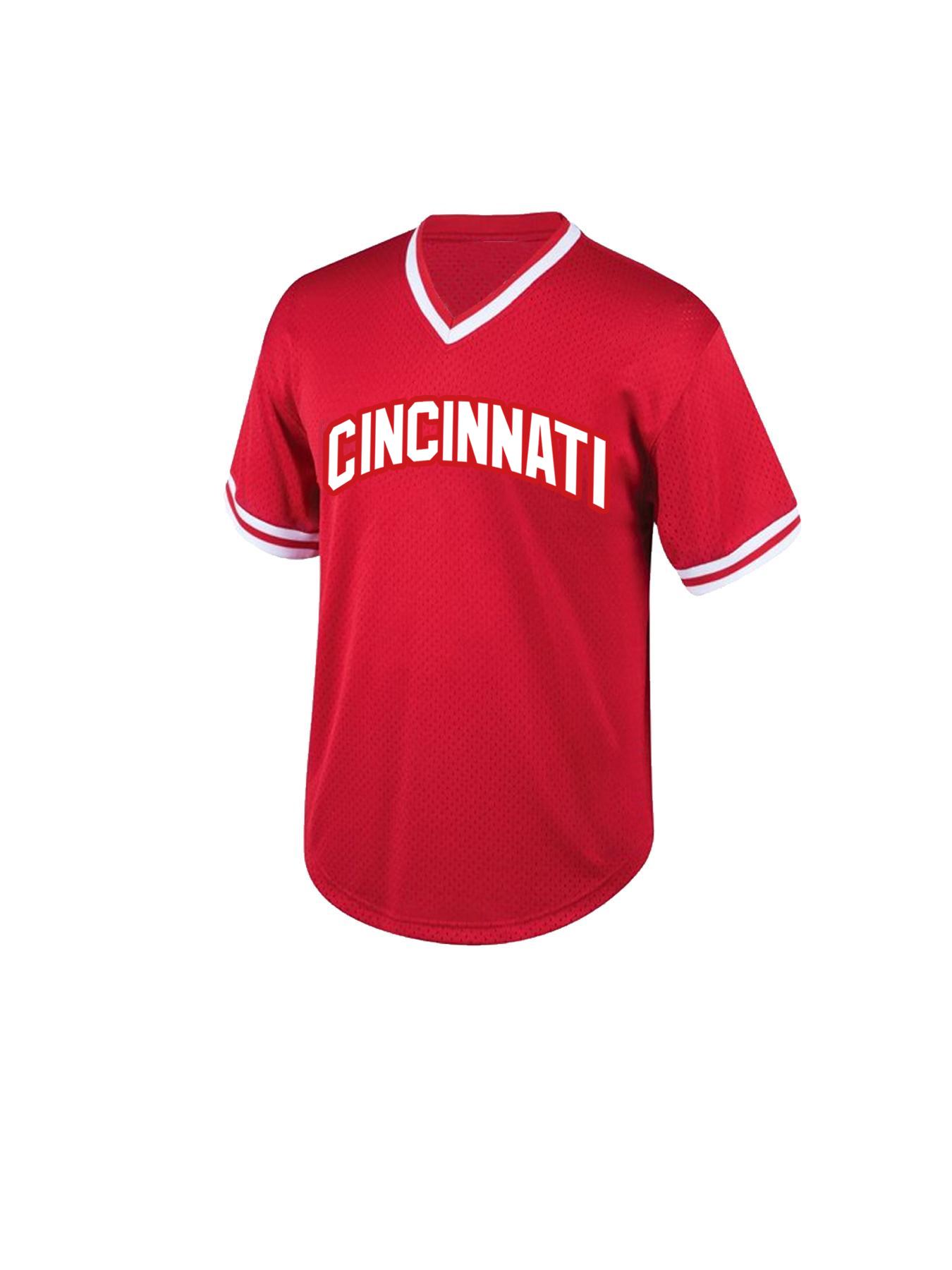 Men's Letter Embroidery Baseball Jersey, Casual Loose Short Sleeve V Neck T-shirt Jersey Tee for Summer, Men's Sportswear for Baseball Training, Jersey Tops