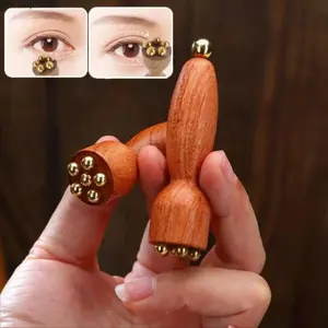 Natural Wood Gua Sha Tool - Traditional TCM Acupressure Facial Massager for Sensitive Skin, Lymphatic Drainage, Anti-Puffiness, Dark Circles, Jawline Sculpting Spa-Style Skin Care