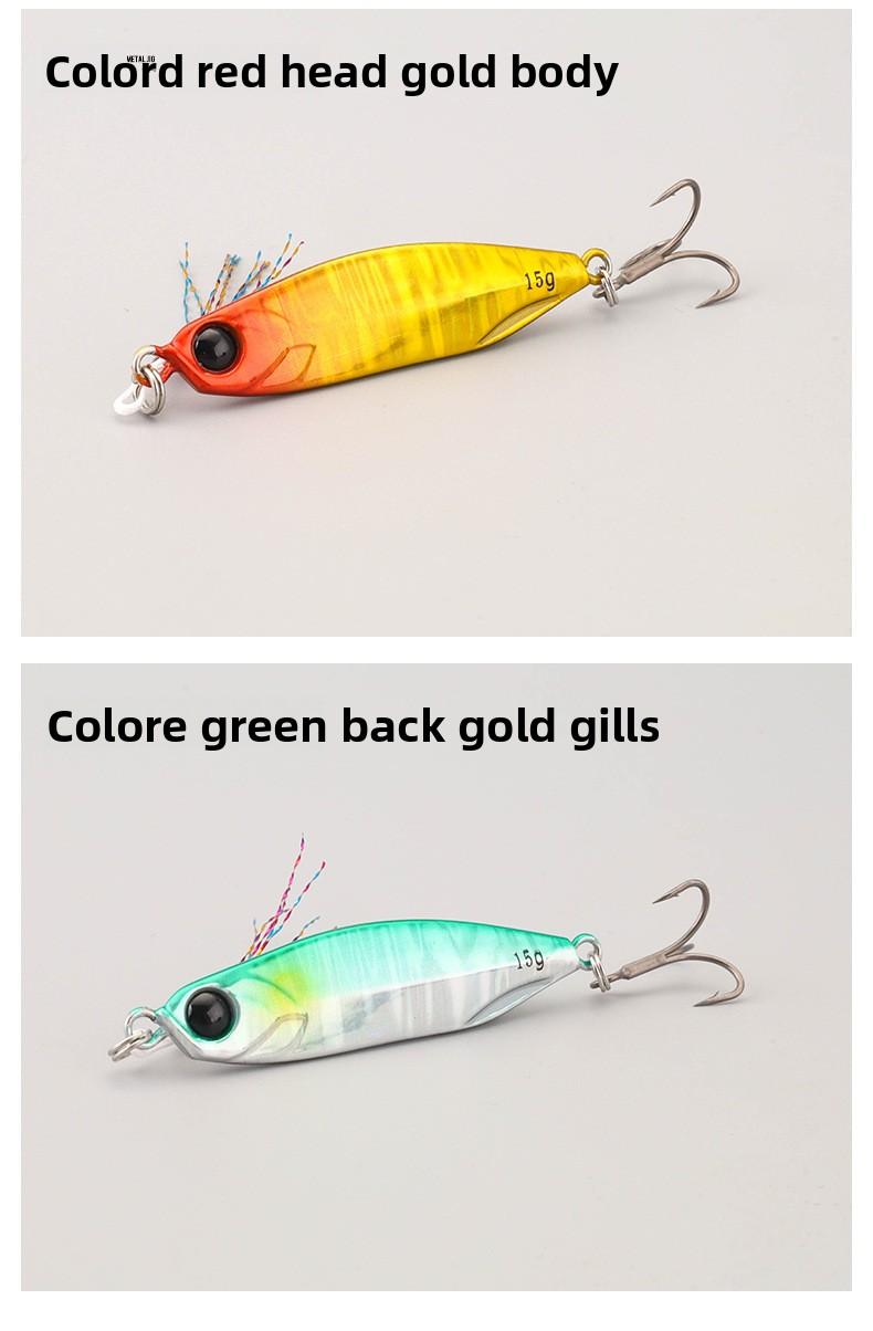 TWM Floating Lure for Fishing 10pcs Metal Jig Lure for Freshwater Saltwater Casting & Trolling Fishing Bait with Sharp Hooks