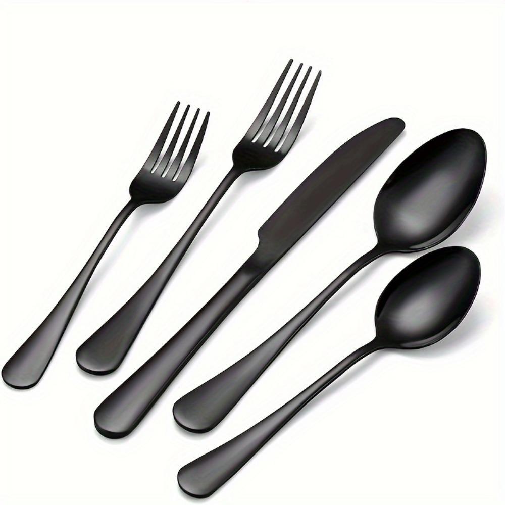 60-Piece Stainless Steel Cutlery Set with Forks, Knives & Spoons, Durable Tablewar, Dinnerware Service Set for Home Kitchen and Dining Room