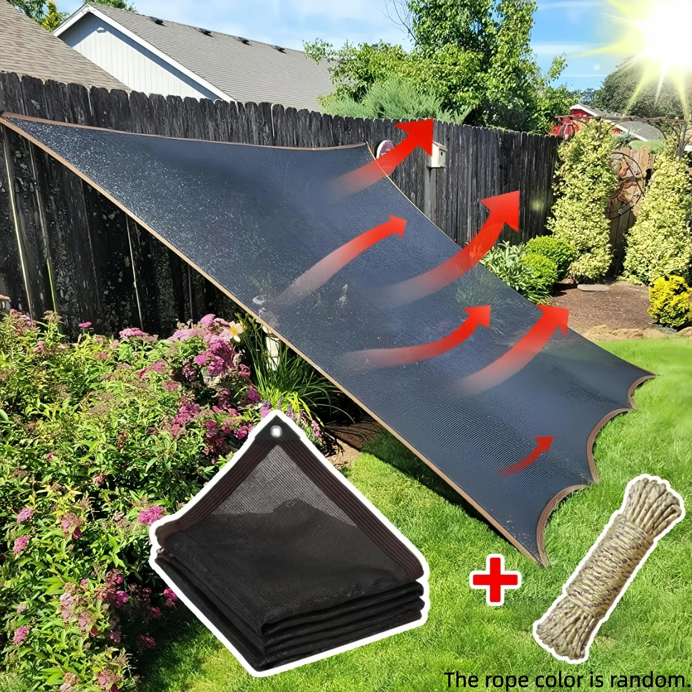 Summer Garden Mesh Shade Cloth with Grommet, Sunblock Shade Cloth, Sun Shade Net for Greenhouse, Patio, Garden, Pool, Camping Accessories, Sunshades for Patio, Outdoor Sun Shades for Patio, Outdoor Patio Sunshade