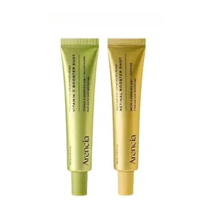 Arencia Booster Shot Skin Renewal Duo - Vitamin C & Retinal for Day And Night Brightening, Pore Minimizing, Moisturizing,and Fades Dark Spots | 1.01 fI oz + 1.01 fl oz Serums Daily Hydrate Hydrating Moisturize Moisturizer Moisture