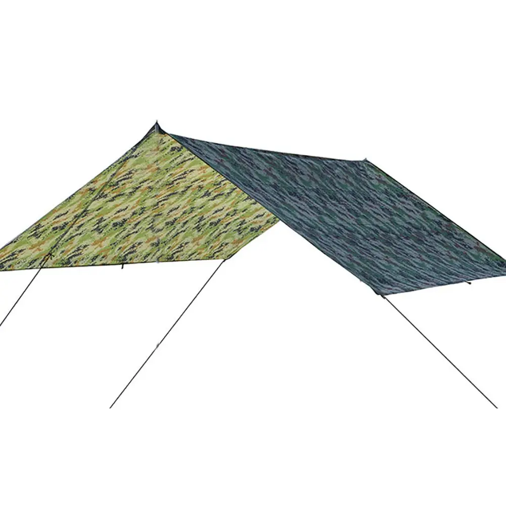 Lightweight 100x145cm Waterproof Tent Tarp - Functional, Reinforced-Stitch Outdoor Shelter Cover for Hiking, Multi-Use Fit for Hammock Canopy Shade Rain Protection Backpacking