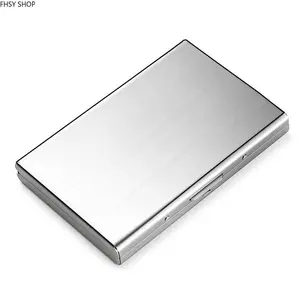 RFID Card Protector, Compact Minimalist Mini Metal Anti-Magnetic Credit Card Sleeve, Slim Secure Wallet for Men, Ideal for Commuting & Shopping