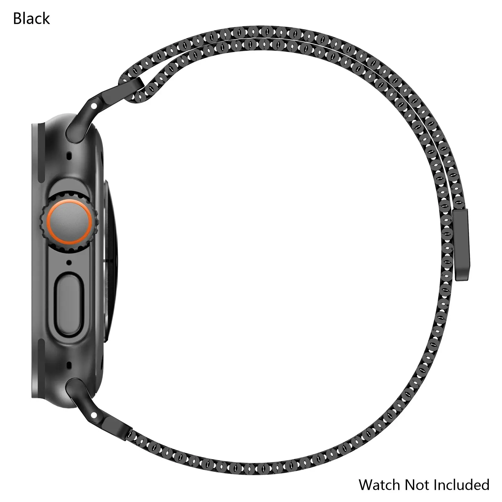 Rugged Heavy Duty Stainless Steel Mesh Band for Apple WatchS11-1/SE/Ultra 3/2/1 : 42/44/45/46/49mm – Tactical Military Grade Metal Strap with Breathable Airflow Design, Anti-Scratch Hard Coating & Super Strong Magnetic Clasp for Outdoor Sports, Swimming.