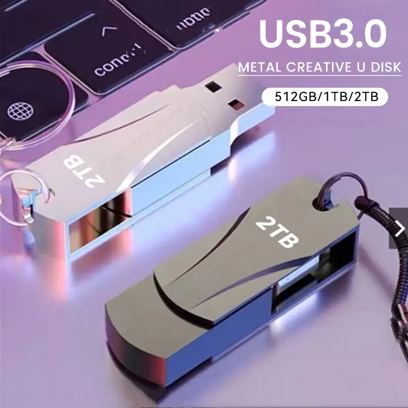 USB 3.0 Flash Drive 512GB 1T 2T High Speed Pen drive Pendrive Waterproof Memory Stick Pen Drive Flash U Disk gifts 256GB