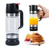 Honey Dispenser 12 oz, No Drip with Base, 2026 Upgrade, Glass Jar Pot with Handle, Syrup Dispenser for Coffee or Tea, Mess-Free, Food Safe Glass Container, Food Safe Jars