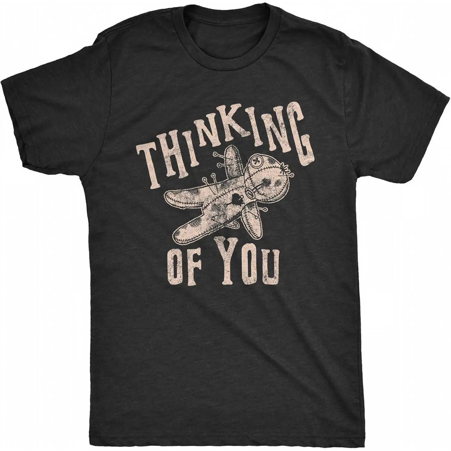Women's Thinking Of You Voodoo Doll Funny Graphic T-Shirt graphic tees women