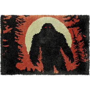 Pre-Printed Latch Hook Rug Kits for Adults, Kids & Beginners, 60X40CM Latch Hook Set for Home Sofa Decoration