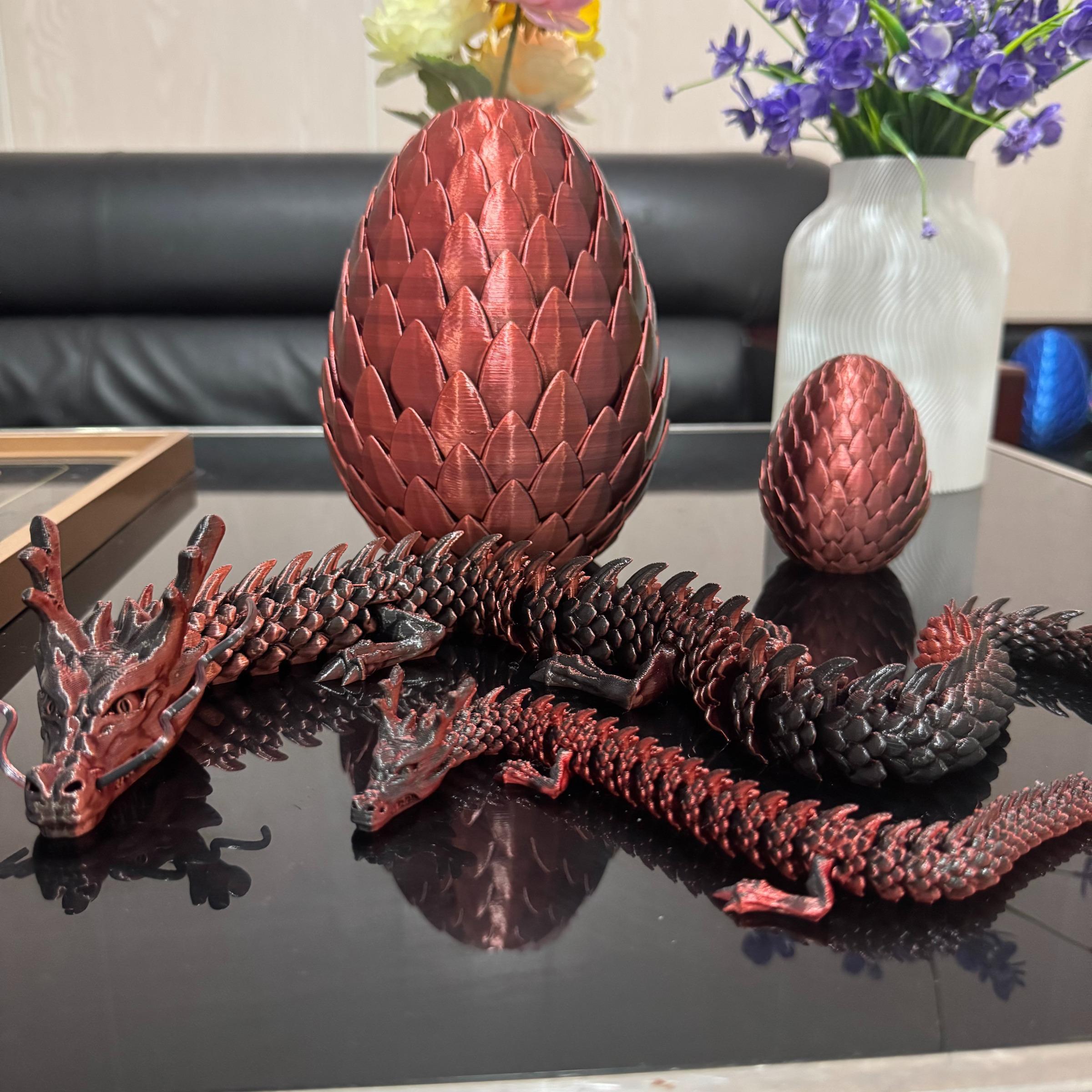 Large Lotus Dragon Egg Set, 60cm Dragon + 18cm Egg, 30cm Dragon + 9cm Egg, Two Size Options, Home Decor, Festival Party Decoration, Gift Idea
