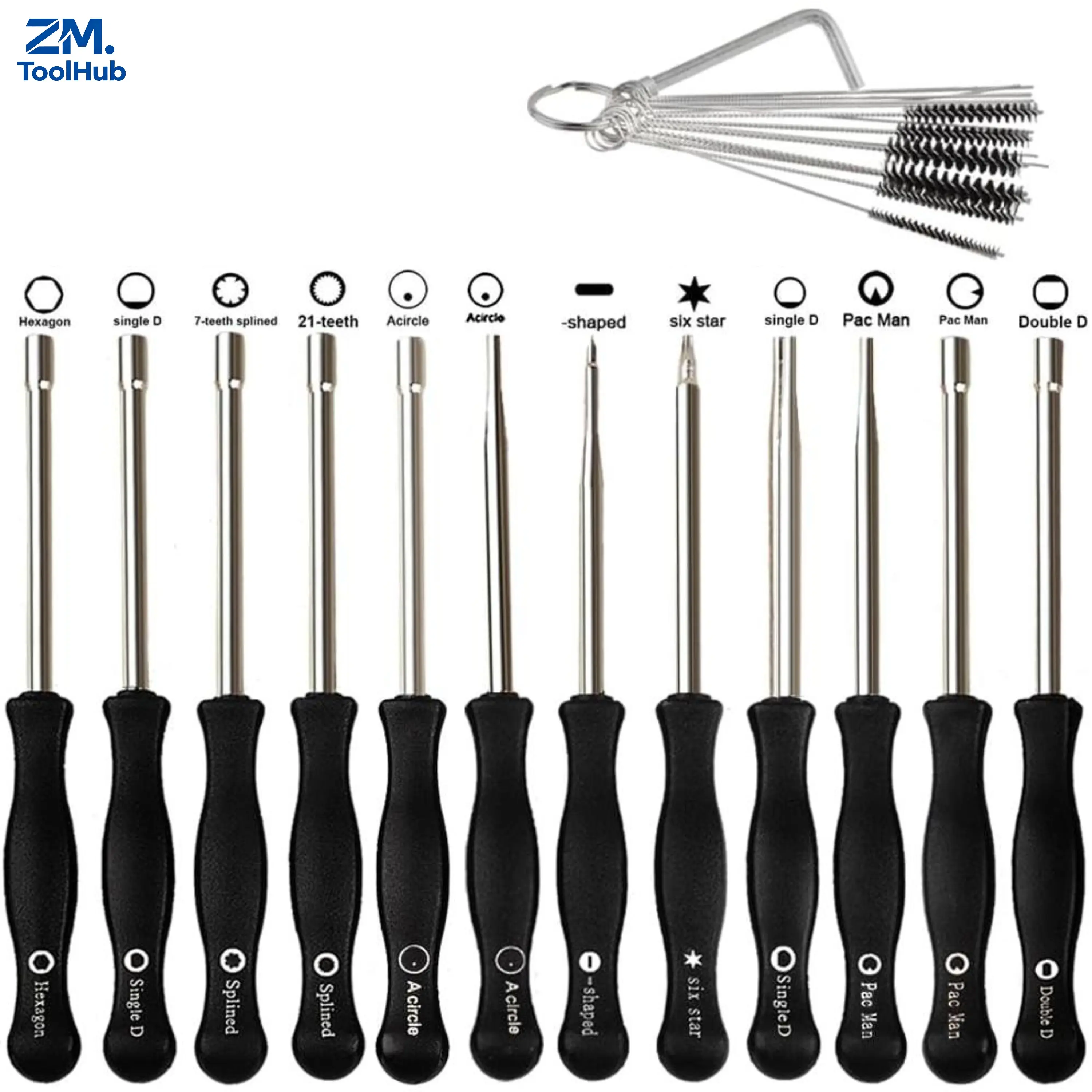 12-Pack 2-Cycle Small Engine Carburetor Adjustment Screwdriver Tool Kit, Professional Carb Adjust Tools for STHIL Echo Husqvarna Poulan Trimmer Weedeater Chainsaw Maintenance