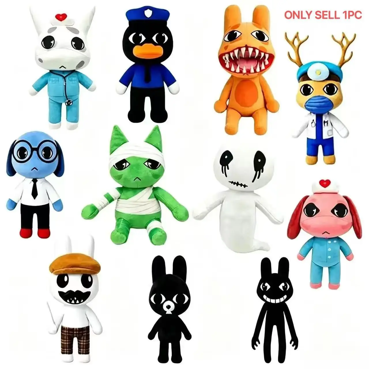 Cross-Border New Plush Toy Animal Hospital Game Accessories Creative Doll Stuffed Animal, Perfect Gift for Kids & Collectors