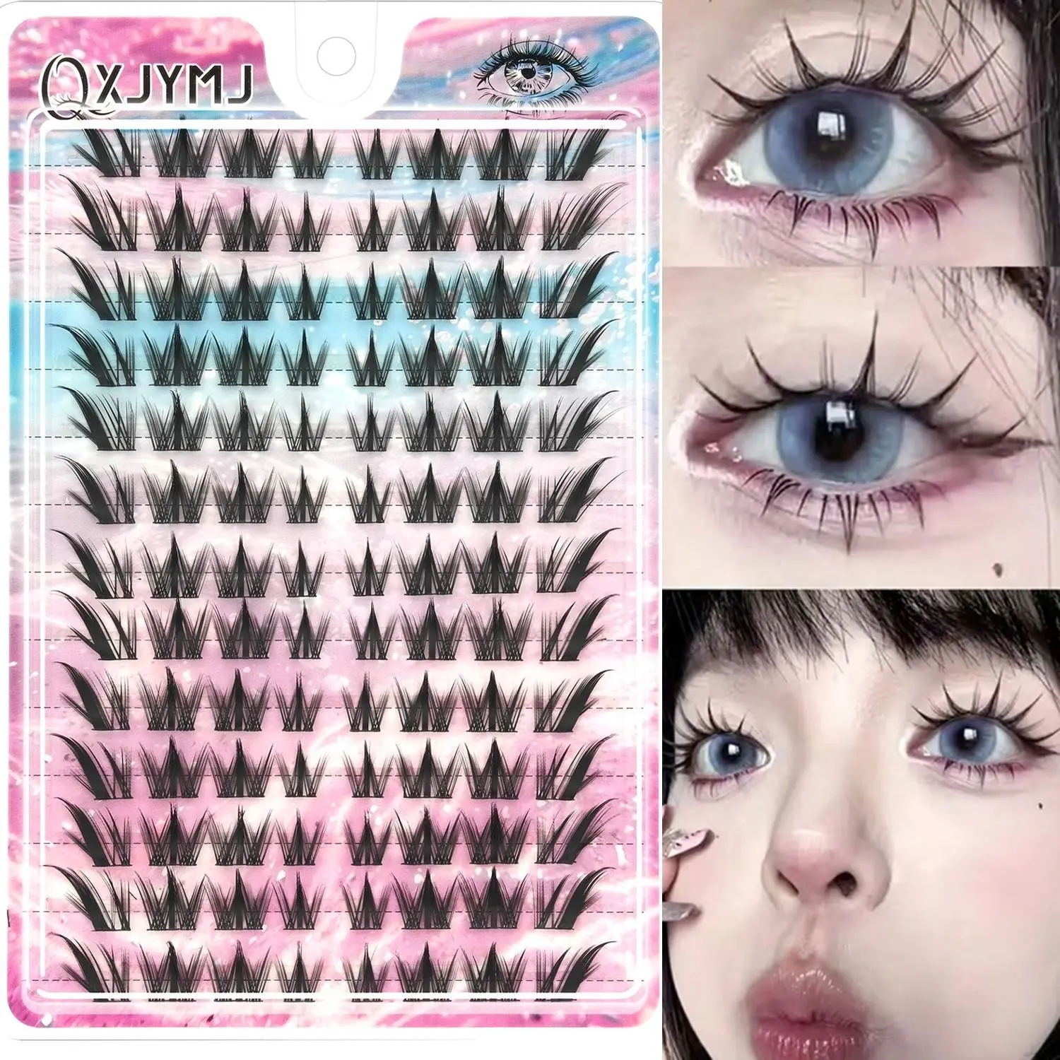 156 Pairs Baby Doll Style False Eyelashes, Natural Volume DIY Strip Lashes, Lightweight Easy Application, Perfect for Daily & Party Makeup