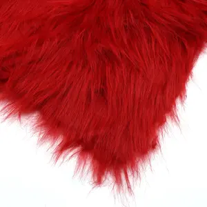1pc19x62 Inch Polyester Faux Fur Fabric Soft Plush Craft Material for Sewing, Cosplay, Costume Making, DIY Home Decor