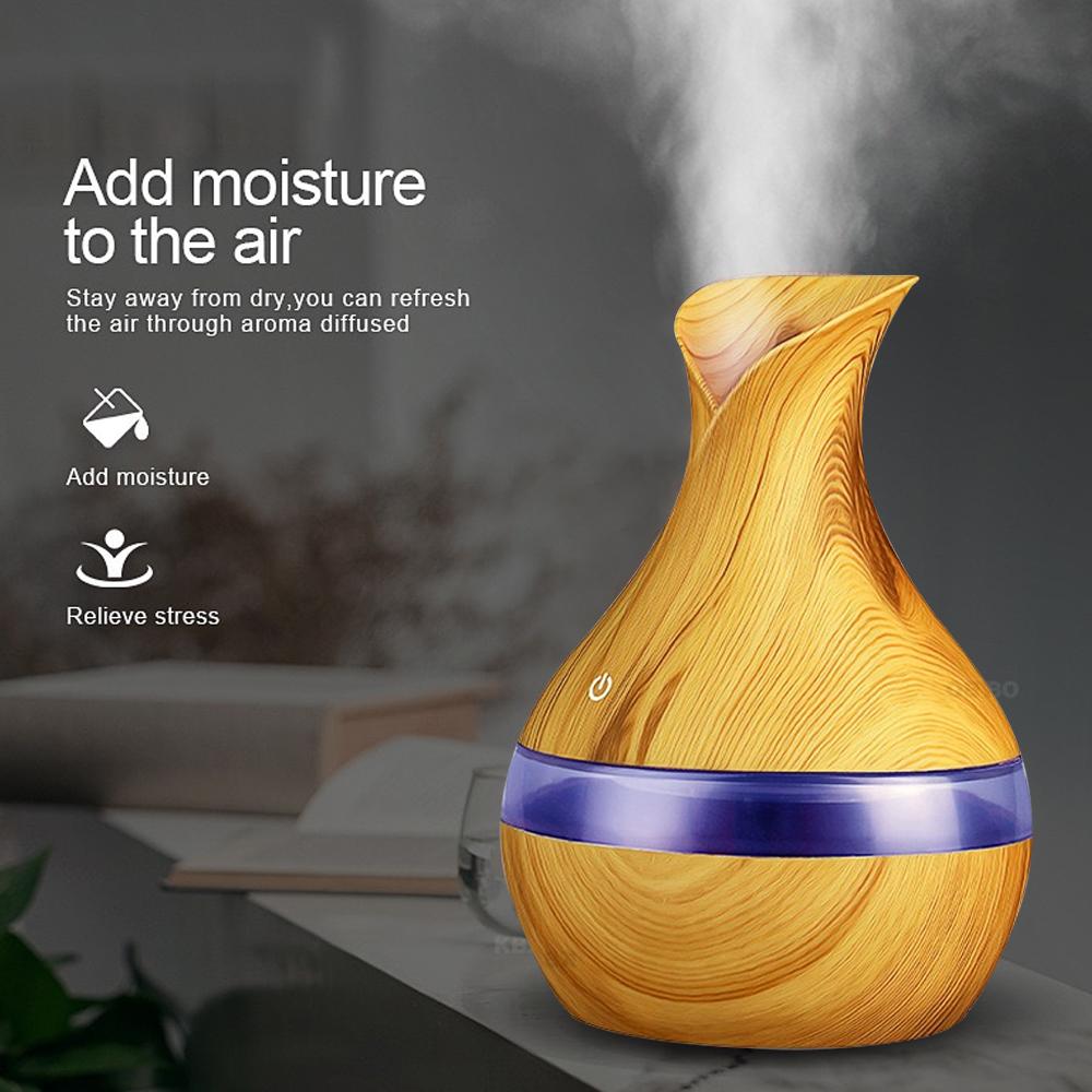 Remote Control Humidifier and Diffuser, 300ml Ultra Quiet with Auto Shut-Off, 7 Color Night Light for Bedroom & Office  Gift for Sleep Relaxation