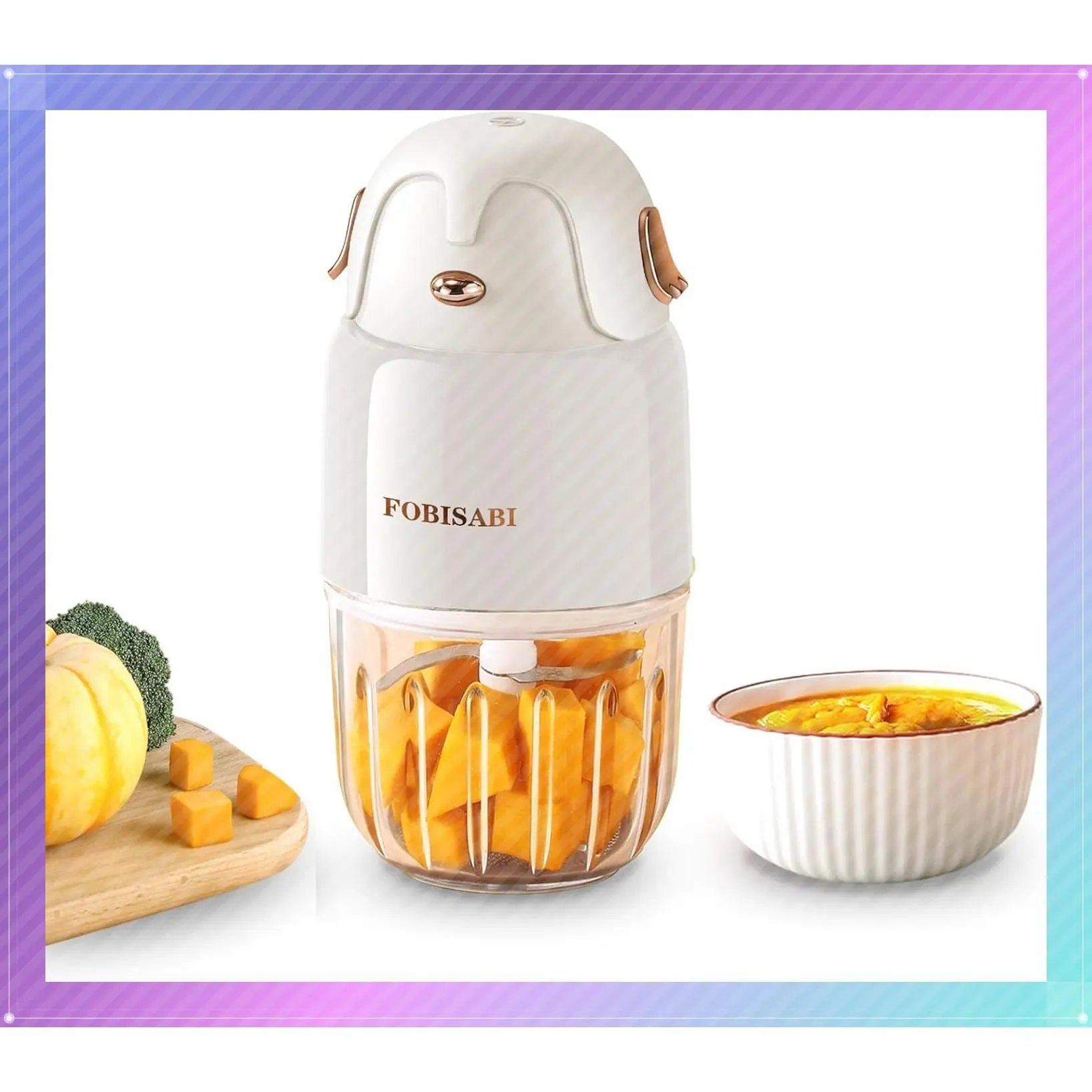Baby Food Maker - Processor & Blender for Fresh Meals, Fruits, Veggies, Meat & Puree (White)Gift