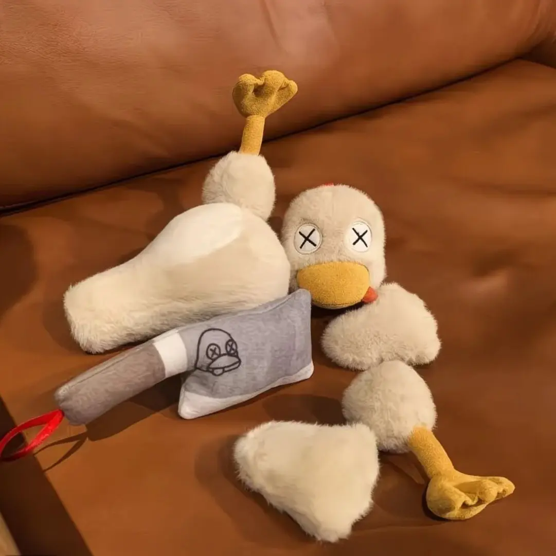 Magnetic Detachable Duck Plush Toy, 8.66 Inches Large, Removable Limbs, Cute Stuffed Doll, Stress Relief, Single Pack, Cute Duck Design