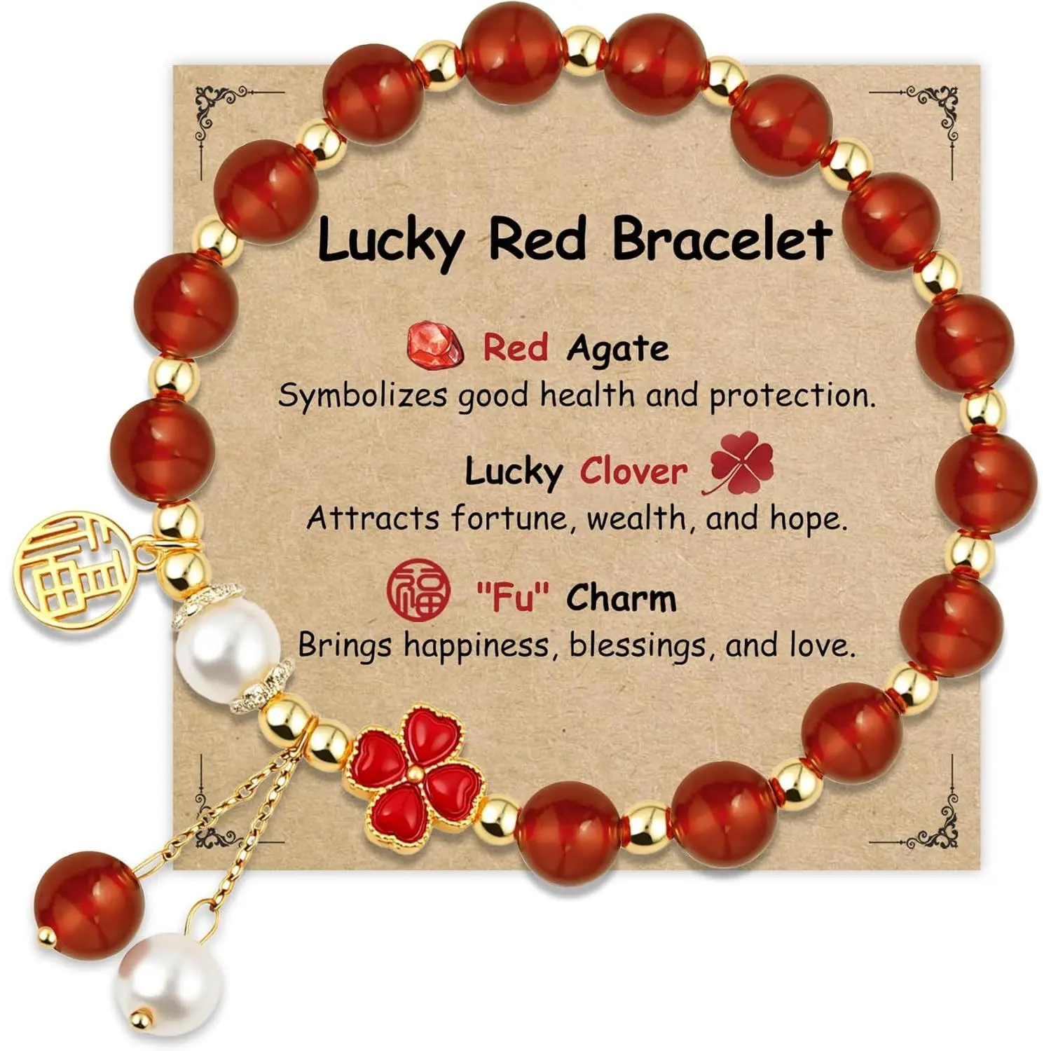 Lucky Bracelets  Women as Healing Crystal Protection Bracelets, Red Gifts  Women Red Agate Bead Bracelet  Protection as Feng Shui Gift, Cat Aquamarine Bracelet  Girls as Cat Gifts