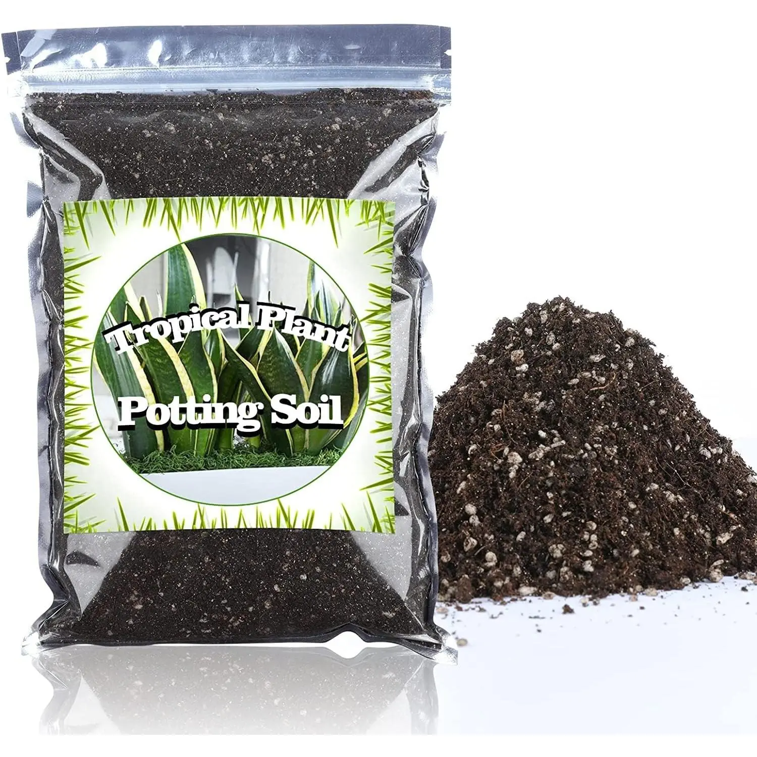 Houseplant Potting Mix, Fertilized, Perlite Soil for  Types of Indoor House  and Tropical  1 qt