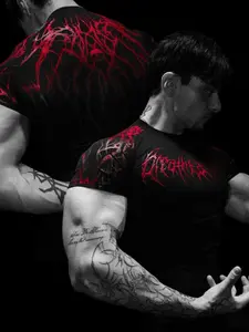 Men's Fitness Top, Quick-Dry Breathable Tight Fit, Muscle Definition, Short Sleeve T-Shirt, Gym Training, Outdoor Running, Comfortable