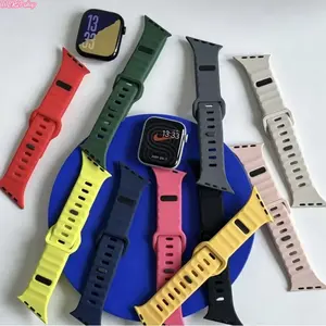 2026Creative Diagonal Grain Single Stud Silicone Watch Band, Lightning Buckle Sport Strap Compatible With Apple Watch, Slim Comfort Accessory For Workout And Daily Wear (No watch)