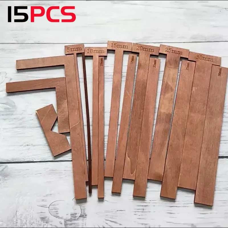 15-Piece Book Binding Tool Set, T-Handle Pad for Handmade Scrapbooking, Includes L-Type and Straight Edge Tools, Corner Trimming Tool, DIY Scrapbooking Tool